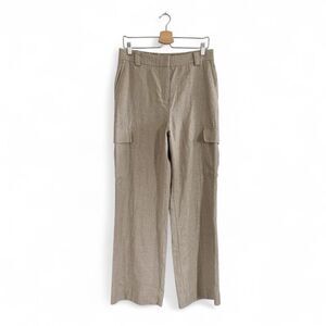 NWOT House of Harlow 1960 Wide Leg Linen Blend Cargo Pants Size 10